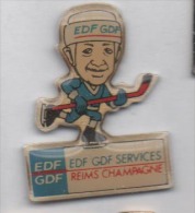 Delcampe - EDF GDF Services Reims Champagne , Hockey Sur Glace - EDF GDF