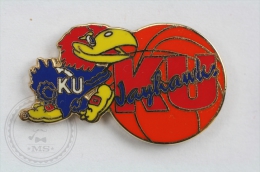 KU Jayhawks - Pin Badge #PLS - Basketball