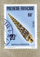 POLYNESIE  : Coquillages : Hastula Strigilata - Mollusque Gastéropode - - Used Stamps