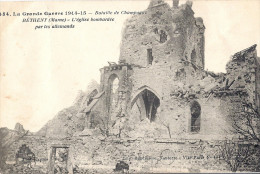 Bétheny - L'Eglise Bombardée Par Les Allemands - Bétheny