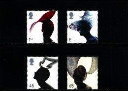 GREAT BRITAIN - 2001  HATS  SET  MINT NH - Unused Stamps