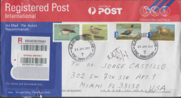 O) 2012 AUSTRALIA, BIRDS-DUCKS, COVER TO UNITED STATES, XF - Lettres & Documents