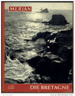 Merian Illustrierte - Die Bretagne , Alte Bilder 1963  -  Das Rätsel Von Carnac  -  Wasser Besiegt Den Fels - Voyage & Divertissement