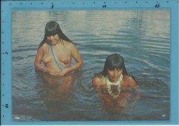 Mocinhas Laualapiti No Rio Tuatuari - Resrna Indígena Do Xingu - BRAZIL -  Ed. Brasil Nativo N.º 34 - 2 Scans - Non Classés