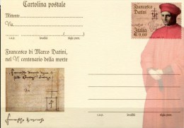 Italie-2010-carte- Francesco Datini - Philatelic Cards