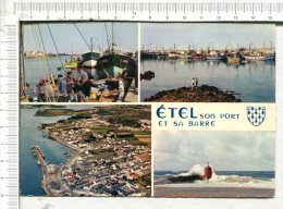 ETEL  Son Port   Et  Sa  Barre   -   4 Vues  -  Petit  Port De Pêche Sur La Rivière D Etel - Entrée De L Estuaire - Etel