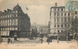 69 LYON - La Place Des Cordeliers - Tramways - Other & Unclassified
