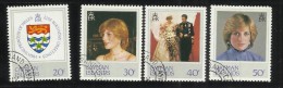 Cayman Islands 1981 Royal Wedding Used Set - Caimán (Islas)