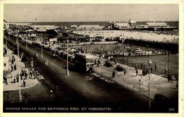 NORFOLK - GREAT YARMOUTH - MARINE PARADE AND BRITANNIA PIER Nf372 - Great Yarmouth