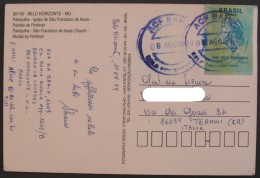 BRAZIL BRASIL BRASILE 1999 Tarifa Postal Nternacional 1 Porte Serie B Letter Cover Used - Lettres & Documents