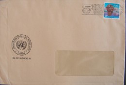 Isolated NATIONS UNIES 1987 1993 JOURNEE MONDIALE DE LA POSTE Postal World Day Cancel ONU UN Cover Letter Used Geneve - Lettres & Documents