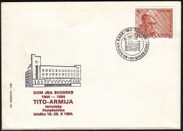 Yugoslavia 1984, Illustrated Cover "JNA House In Belgrade" W./ Special Postmark "Belgrade", Ref.bbzg - Lettres & Documents