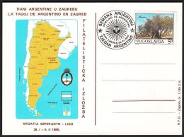 Yugoslavia 1985, Illustrated Cover "Days Of Argentina In Zagreb" W./ Special Postmark "Zagreb", Ref.bbzg - Covers & Documents