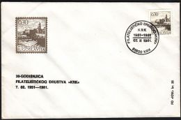 Yugoslavia 1986, Illustrated Cover "30 Years Of Philatelic Sociaty Krk"  W./ Special Postmark "Krk", Ref.bbzg - Briefe U. Dokumente