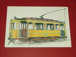 BRUXELLES - Société Des Transports Intercommunaux - Voiture Motrice   De 1914  - Illustrateur Lensen - Transport Urbain En Surface