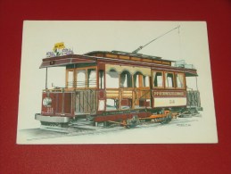 BRUXELLES - Société Des Transports Intercommunaux - Motrice Début 1900 - Illustrateur Lensen - Vervoer (openbaar)