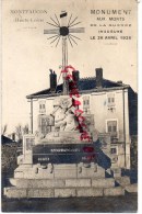 43 - MONTFAUCON - MONUMENT AUX MORTS DE LA GUERRE 1914-1918- INAUGURE LE 26 AVRIL 1925- CARTE PHOTO - Montfaucon En Velay