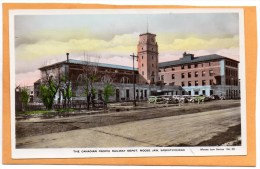 The Canadian Pacific Railway Depot Moose Jaw Old Postcard - Altri & Non Classificati