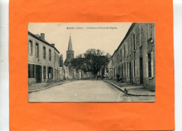 AMILY     1910  LA POSTE PLACE DE L EGLISE     CIRC  OUI  EDIT - Amilly