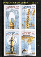 CANADA   Scott  # 1206-9a**  VF MINT NH BLOCK Of 4 - Blocchi & Foglietti