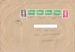 STAMPS ON COVER, NICE FRANKING, MARIANNE, 1993, FRANCE - Covers & Documents