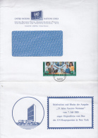 STAMPS ON COVER, NICE FRANKING, UPU, 2000, UN- VIENNA - Lettres & Documents