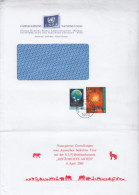 STAMPS ON COVER, NICE FRANKING, THANKSGIVING, 2000, UN- VIENNA - Briefe U. Dokumente