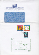 STAMPS ON COVER, NICE FRANKING, PAINTINGS, CHARITY, 2001, UN- VIENNA - Lettres & Documents