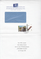 STAMPS ON COVER, NICE FRANKING, SALZBURG CASTLE, FOLKLORE ITEM, 2002, UN- VIENNA - Covers & Documents