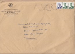 STAMPS ON COVER, NICE FRANKING, KING, 2001, BELGIUM - Covers & Documents