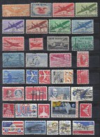 USA 35 Different Air Mail  Stamps   , Aeroplanes    FU - Autres & Non Classés
