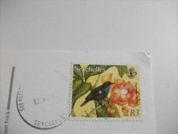 STORIA POSTALE FRANCOBOLLO COMMEMORATIVO  Seychelles Spiaggia - Seychelles