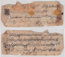 Hyderabad  1860's East India QV Stamps Franked On Registered Cover Sikanderabad To Hyderabad  #  83277  Inde Indien - Hyderabad