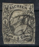 Sello SACHSEN. Saxe, Estado Aleman, Nummerstempel 1, DRESDEN,  Num  7 º - Saxe