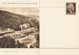 I6476 - Czechoslovakia / Postal Stationery (1947) Promotional (10) Luhacovice: Spa Center, Park - Thermalisme