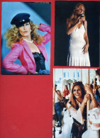 LOT 3 PHOTOGRAPHIES ARGENTIQUES DE DALIDA NON DATEES - Fotos