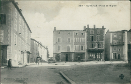 63 CUNLHAT / Place De L'Eglise / - Cunlhat