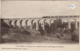 CHALINDREY Le Viaduc Sur La Vallée Du Saulon (Grande Ligne Paris-Belfort) (train) - Chalindrey