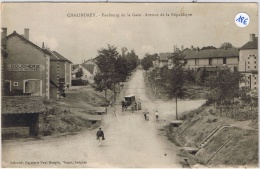 CHALINDREY Faubourg De La Gare - Avenue De La République (boucherie, Boulangerie, Calèche) - Chalindrey