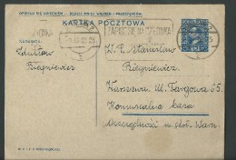 1932.STATIONARY CARD WITH PRE-PAID H.SIENKIEWICZ  15 Gr. STAMP . USED. - Sonstige & Ohne Zuordnung