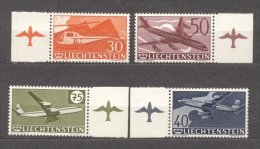 Liechtenstein 1960 Aviation, Aeroplanes, MNH M.309 - Neufs