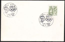 Yugoslavia 1988, Card  W./ Special Postmark "Day Of International Olympic Committee", Ref.bbzg - Lettres & Documents