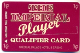 Imperial Palace Casino, Las Vegas, NV, U.S.A. Older Used Slot Card, Imperialp-4 - Casino Cards