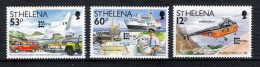Tim 041 Poste Mail Plane Avion Bateau Ship Helicopter Helicopterest Helena St Helene - Correo Postal