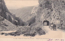 Tunnel Près De SEMBRANCHER - Route Du Grand St.Bernard - Oblitéré Montreux Le 10.1.1904 - Une Voiture Avec Remorque - Sembrancher