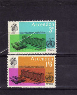 ASCENSION ASCENSIONE 1966 Inauguration Of New WHO HEADQUARTERS BUILDINGS MNH - Ascensione
