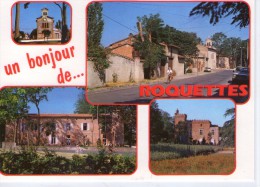 Roquettes.. Belle Multi-vues Animée.. L´Eglise.. Le Château De Beaucru - Other Municipalities