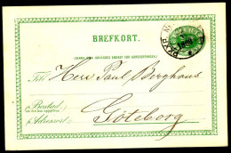 Entier Postal Suédois - Swedish Postcard - Circulé - Circulated - 1888. - Postal Stationery