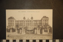 CP, 06, Cannes Grand Hotel Gallia N°407 Edition Giletta - Cannes