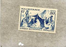 MAURITANIE : Campement Nomade- : Chameaux, Tente,nomade- Timbres Gravés - Unused Stamps